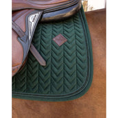 Kentucky Tapis de Selle Velvet Mini Pearls de Saut Pine Green