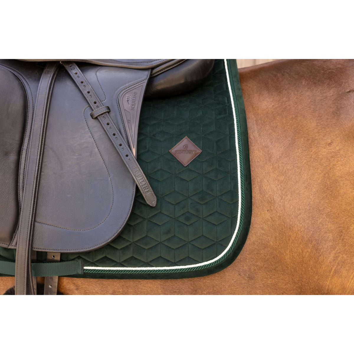 Kentucky Tapis de Selle Velvet Dressage Pine Green