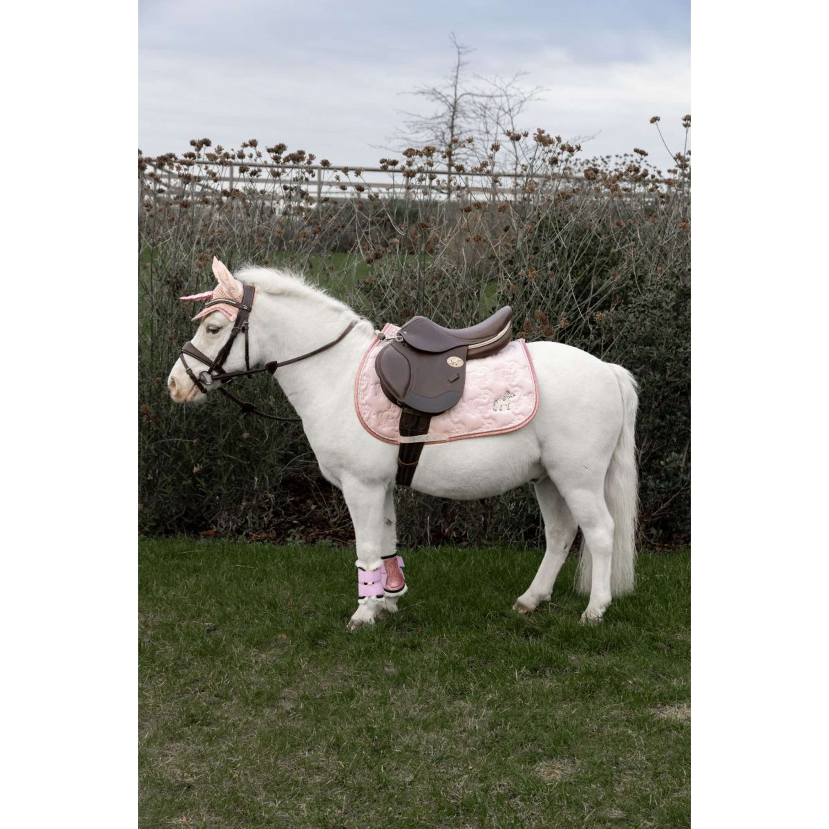Kentucky Horsewear Tapis de Selle Glitter Unicorn de Saut Soft Rose Kentucky Horsewear Tapis de Selle Glitter Unicorn de Saut Soft Rose