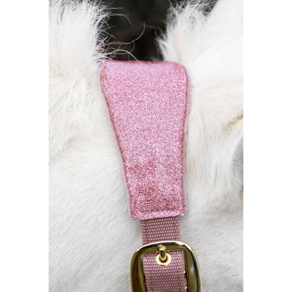 Kentucky Horsewear Licol Velvet Glitter Unicorn Rose Vieux
