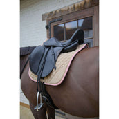 Kentucky Horsewear Tapis de Selle Softshell Onion Quilt Dressage Beige/Vieux Rose