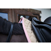 Kentucky Horsewear Tapis de Selle Softshell Onion Quilt Dressage Beige/Vieux Rose