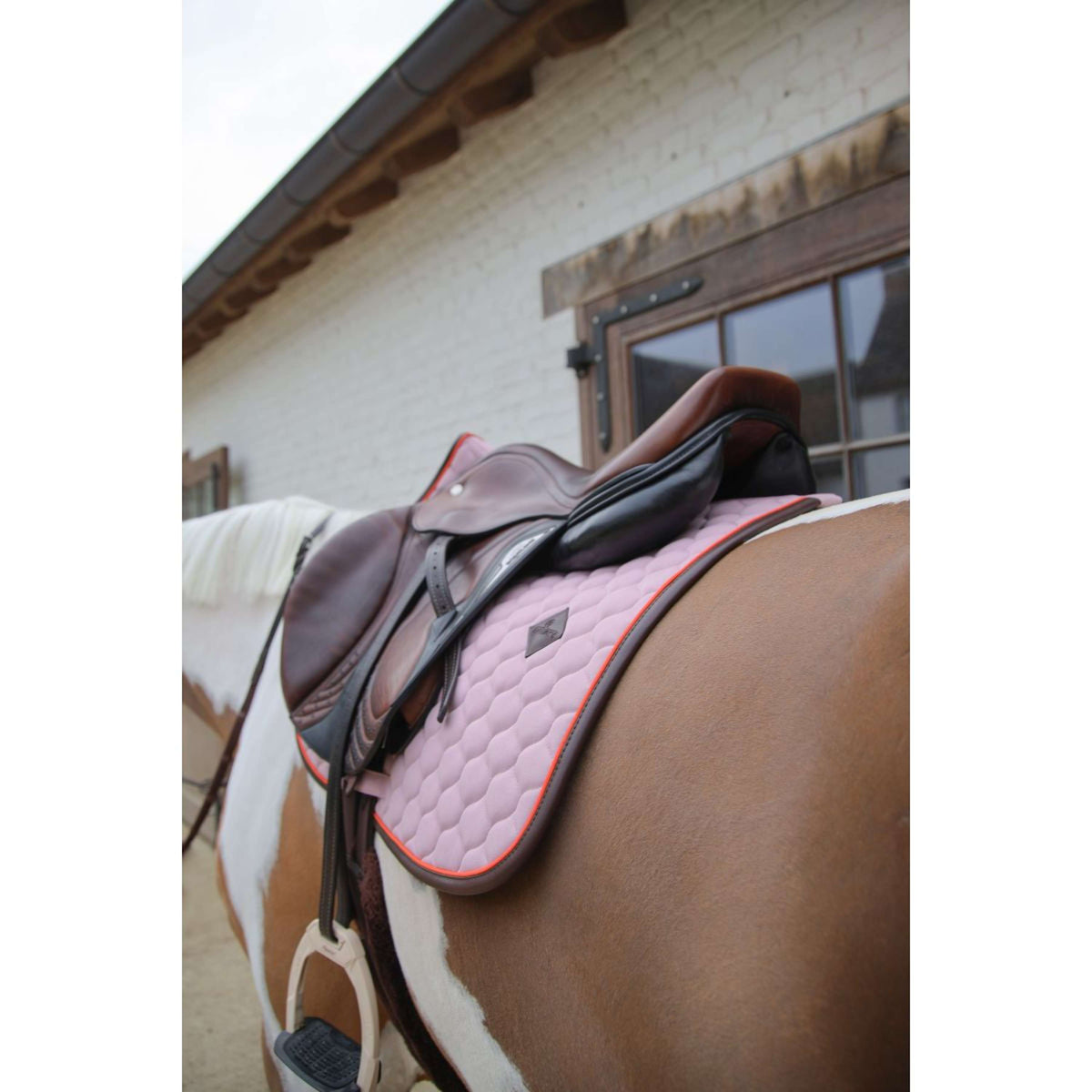 Kentucky Horsewear Tapis de Selle Onion Quilt Leather Neon de Saut Lavande