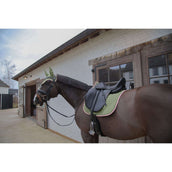 Kentucky Horsewear Tapis de Selle Softshell Onion Quilt Dressage Kaki/Vieux Rose