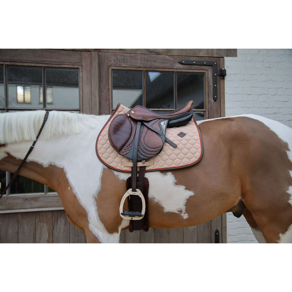Kentucky Horsewear Tapis de Selle Onion Quilt Leather Neon de Saut Beige