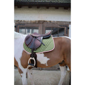 Kentucky Horsewear Tapis de Selle Softshell Onion Quilt de Saut Kaki/Vieux Rose