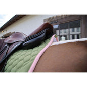 Kentucky Horsewear Tapis de Selle Softshell Onion Quilt de Saut Kaki/Vieux Rose