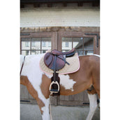Kentucky Horsewear Tapis de Selle Softshell Onion Quilt de Saut Beige/Vieux Rose