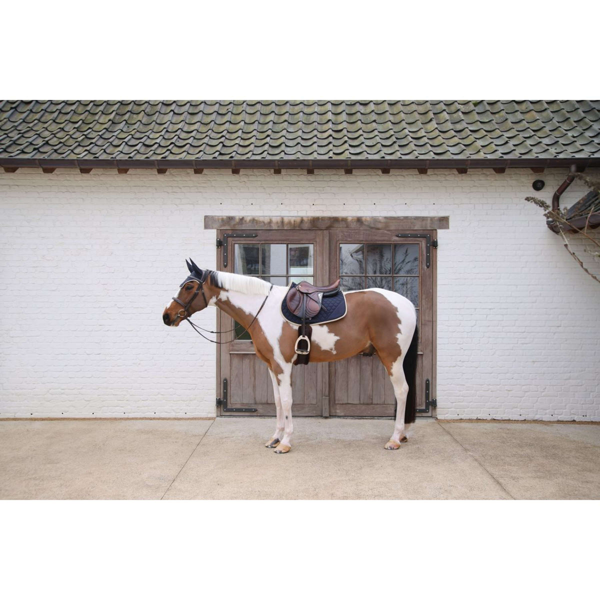 Kentucky Horsewear Tapis de Selle Softshell Onion Quilt de Saut Marin/Beige