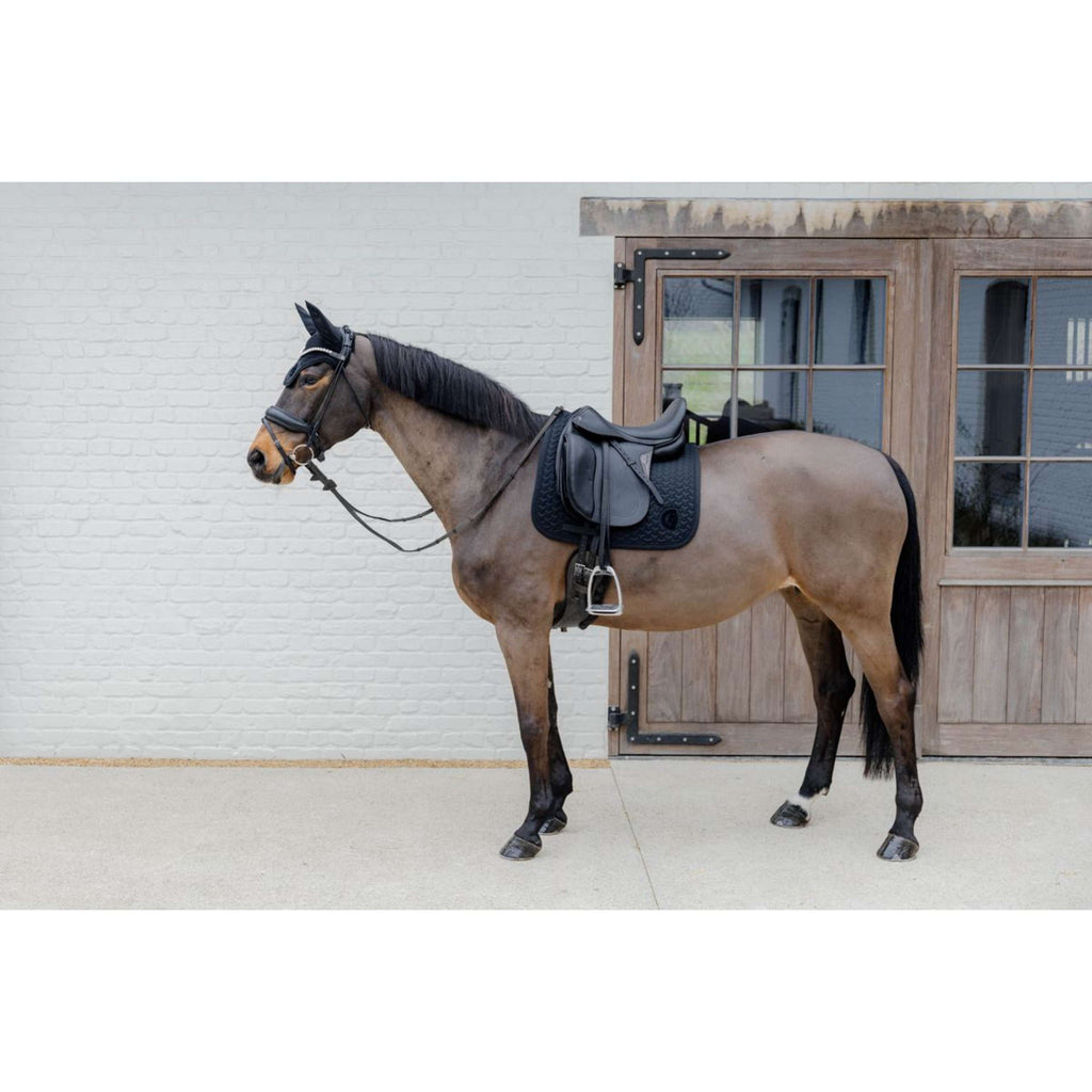 Kentucky Tapis de Selle Plaited 3D Logo Dressage Noir