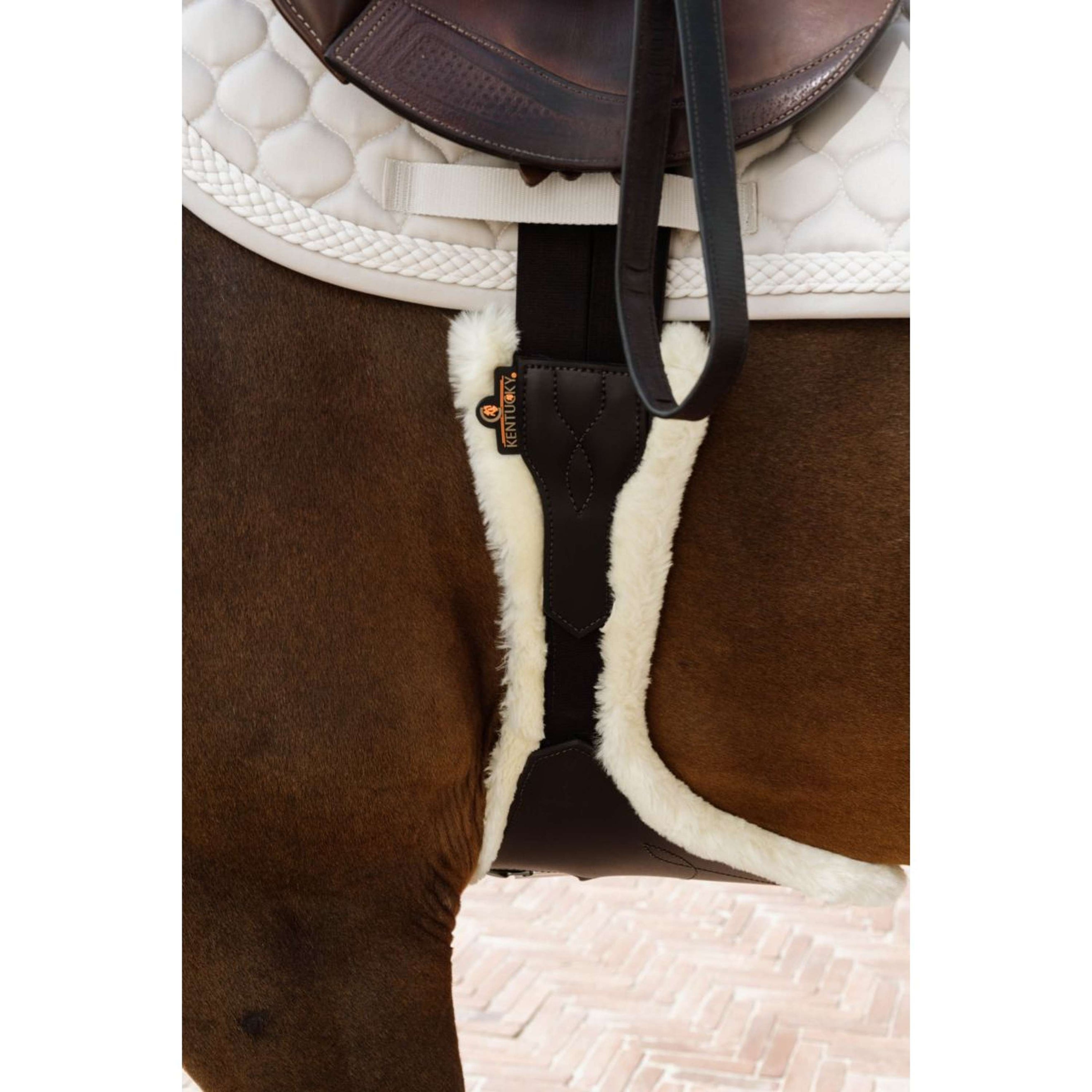 Kentucky Horsewear Sangle d'Obstacle Anatomic Sheepskin Marron