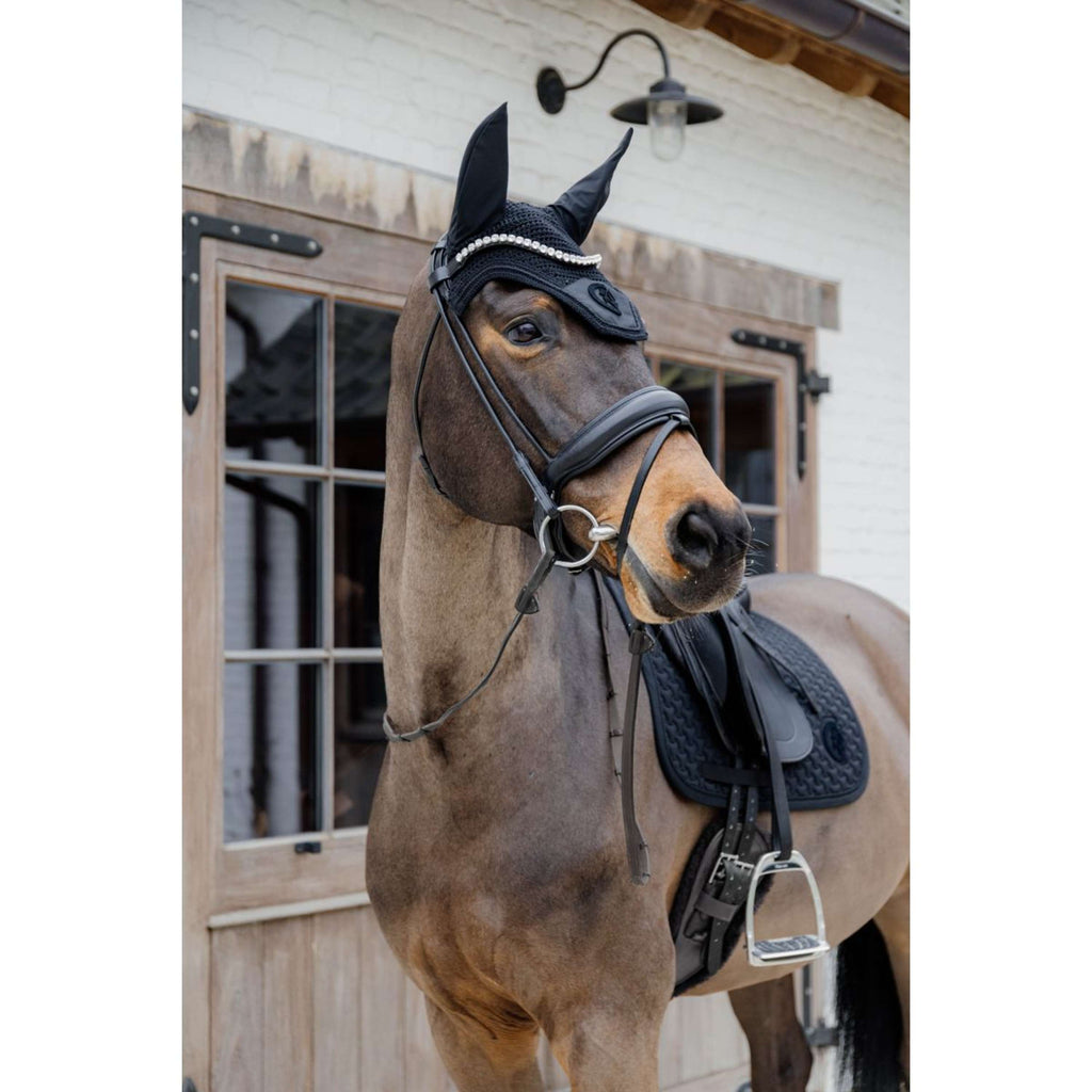 Kentucky Tapis de Selle Plaited 3D Logo Dressage Noir