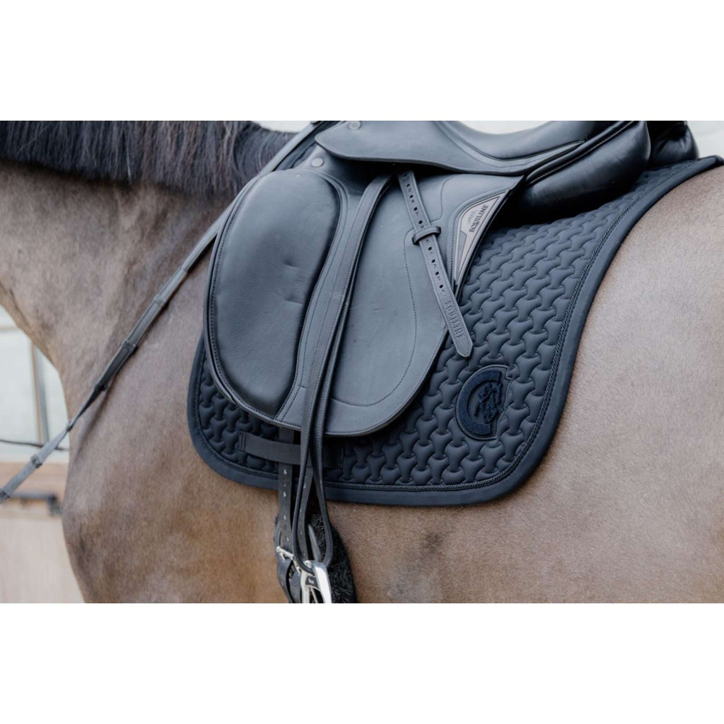 Kentucky Tapis de Selle Plaited 3D Logo Dressage Noir