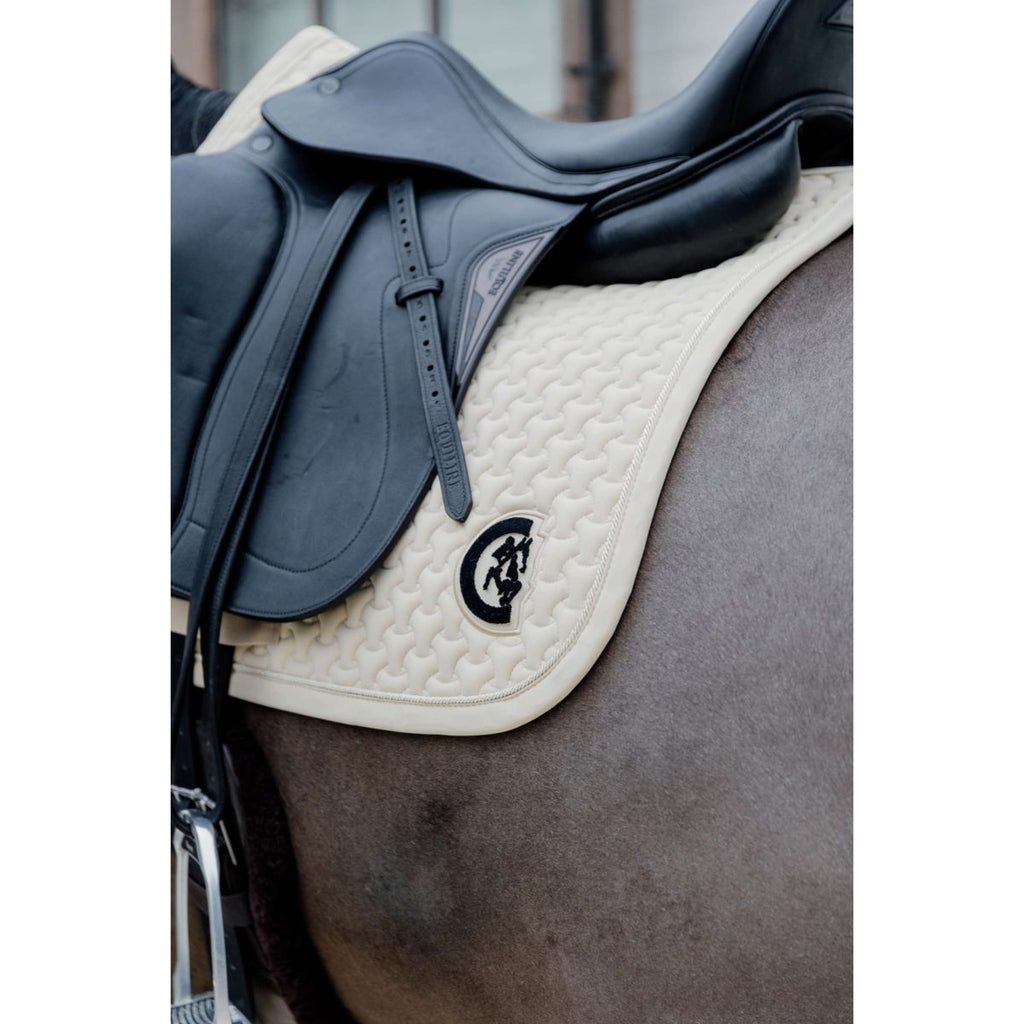 Kentucky Tapis de Selle Plaited 3D Logo Dressage Beige
