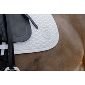 Kentucky Tapis de Selle Plaited 3D Logo Dressage Blanc