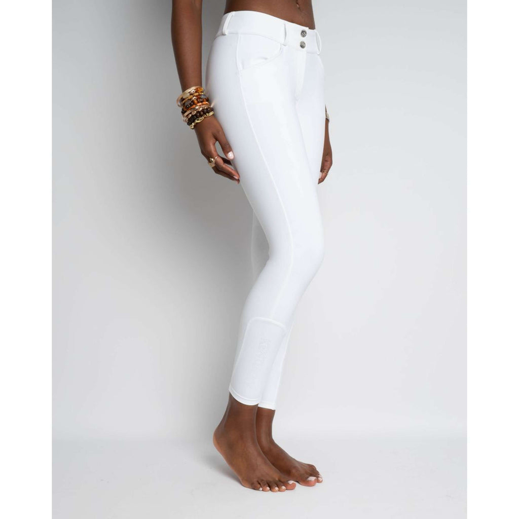 Kentucky Pantalon d'Équitation Miami Knee Grip Femme Blanc