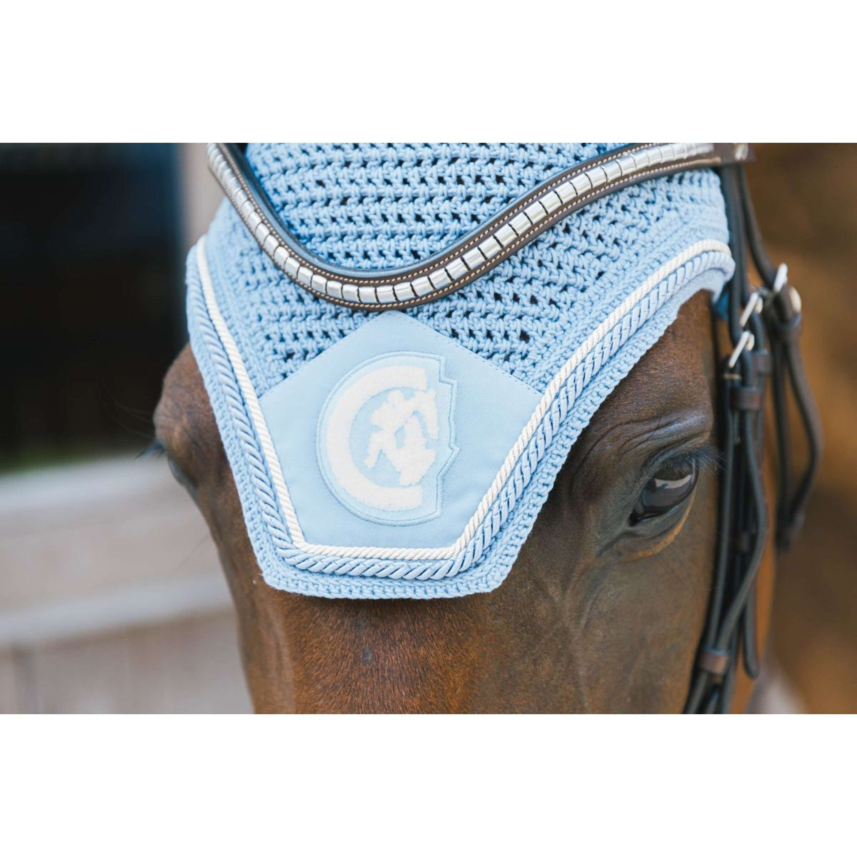 Kentucky Bonnet Anti-Mouches Wellington Soundless 3D Logo Rope Bleu clair