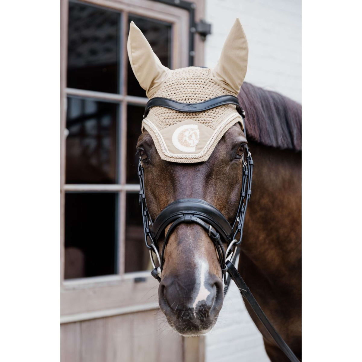 Kentucky Bonnet Anti-Mouches Wellington Soundless 3D Logo Rope Beige