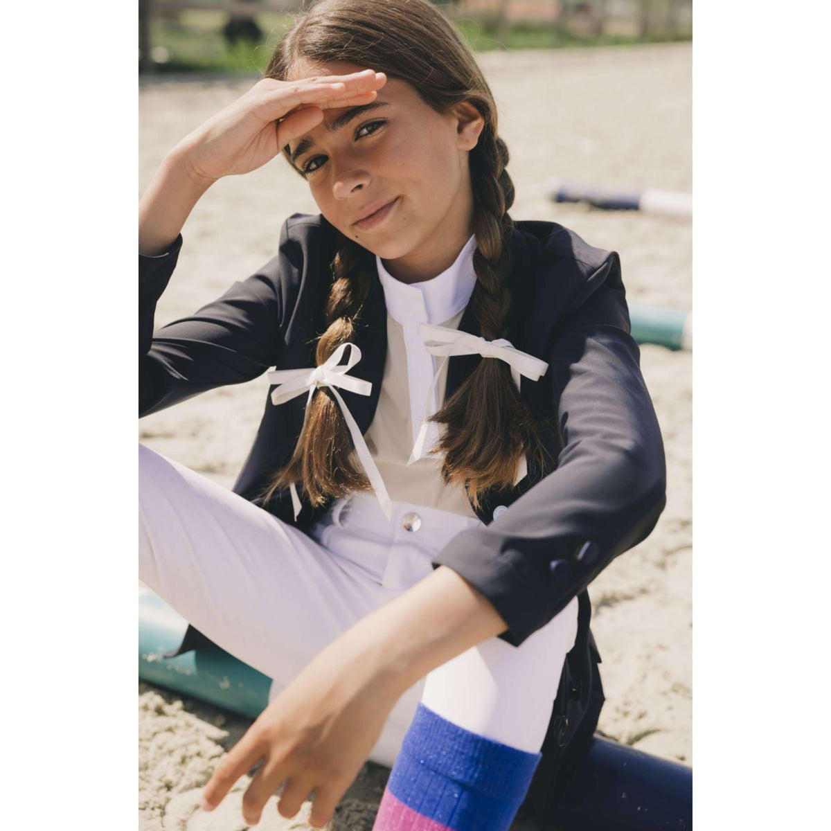 Kentucky Pantalon d'Équitation Miami City Knee Grip Girls Blanc