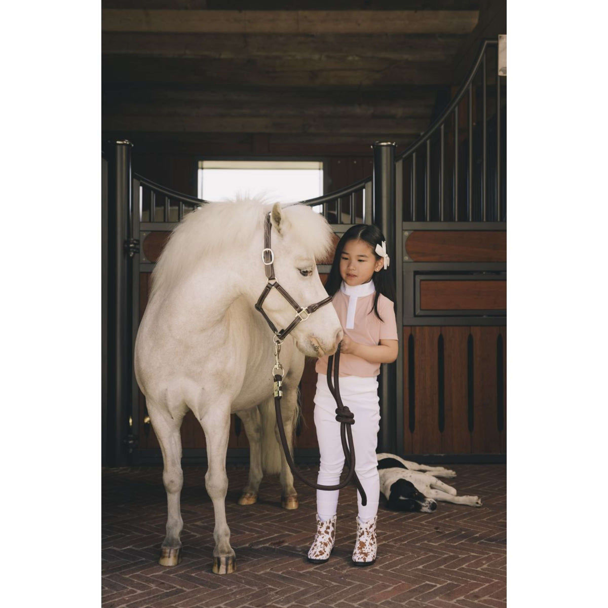 Kentucky Legging d'Équitation Sammy Full Grip Girls Blanc