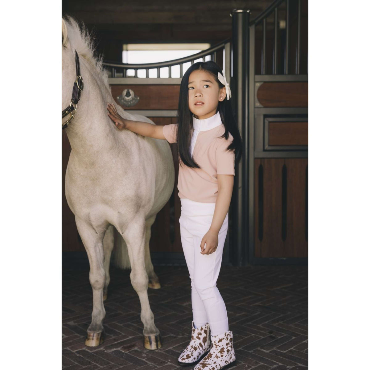 Kentucky Legging d'Équitation Sammy Full Grip Girls Blanc