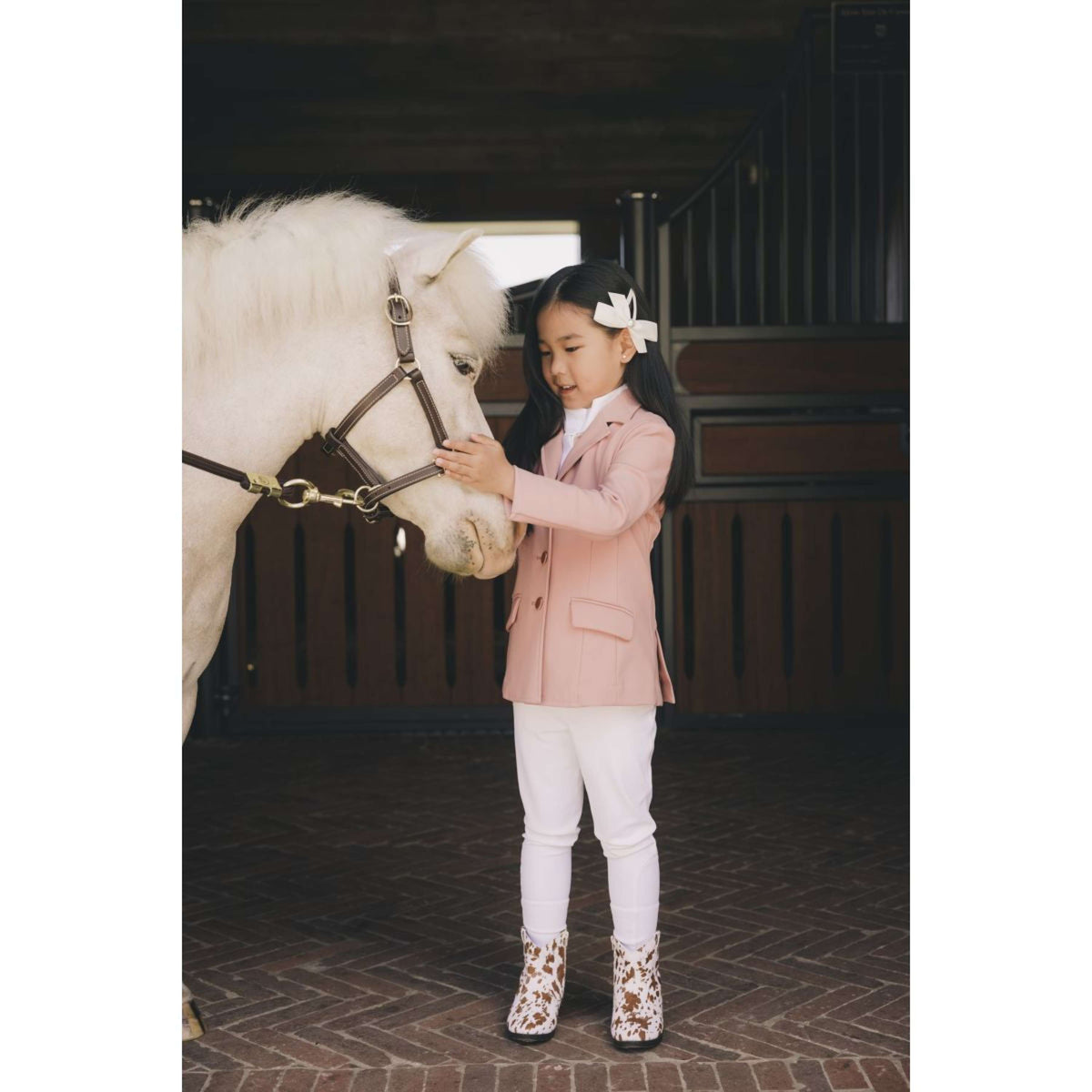 Kentucky Legging d'Équitation Sammy Full Grip Girls Blanc