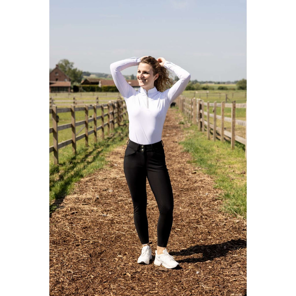 Kentucky Pantalon d'Équitation Miami Knee Grip Femme Noir
