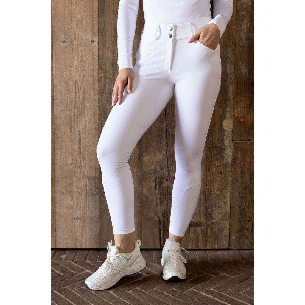 Kentucky Pantalon d'Équitation Miami Knee Grip Femme Blanc