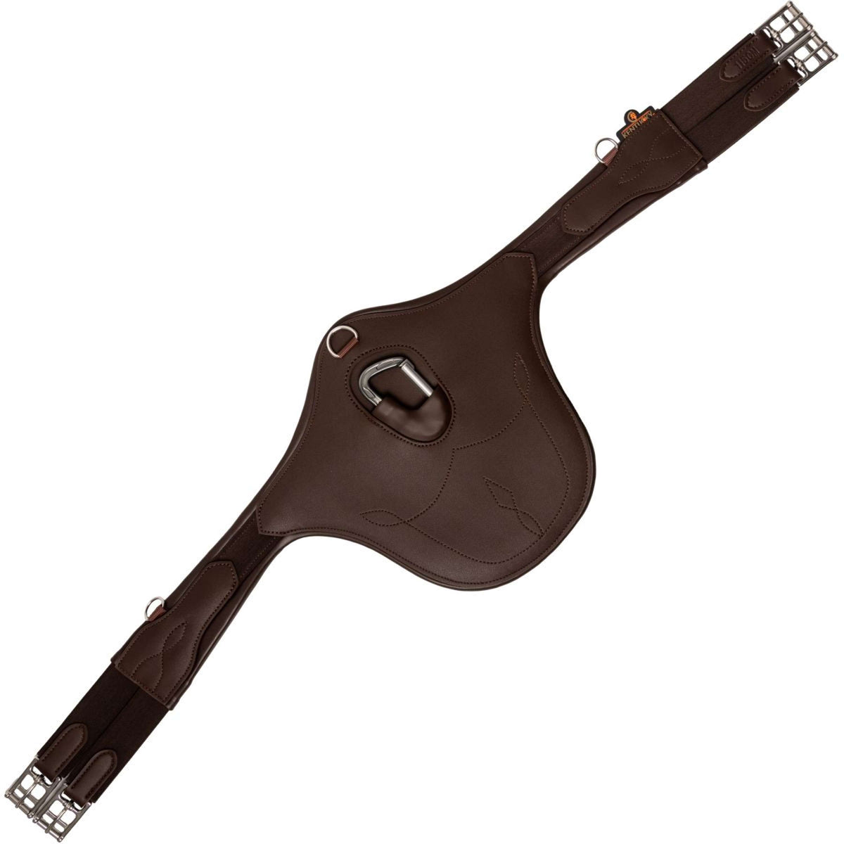 Kentucky Horsewear Sangle d'Obstacle Rabat Ventral Anatomic Marron