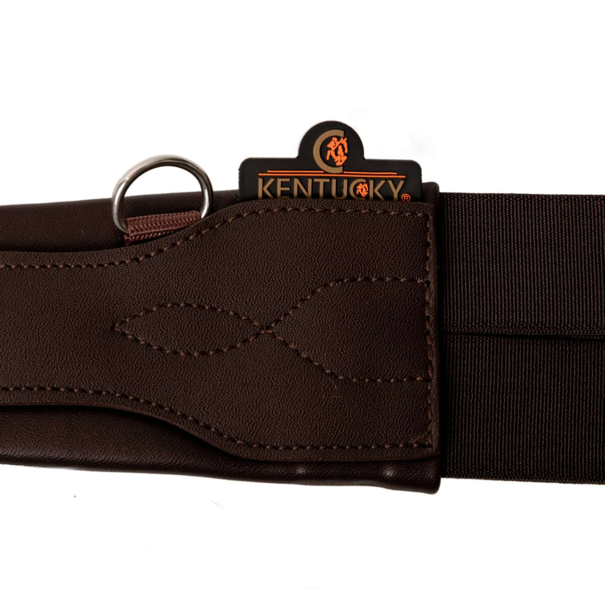 Kentucky Horsewear Sangle d'Obstacle Rabat Ventral Anatomic Marron