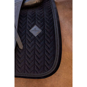 Kentucky Tapis de Selle Velvet Mini Pearls Dressage Noir