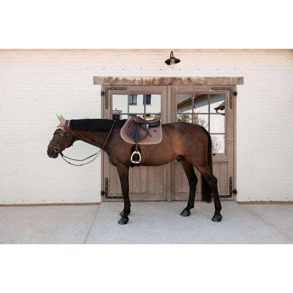 Kentucky Tapis de Selle Velvet de Saut Beige