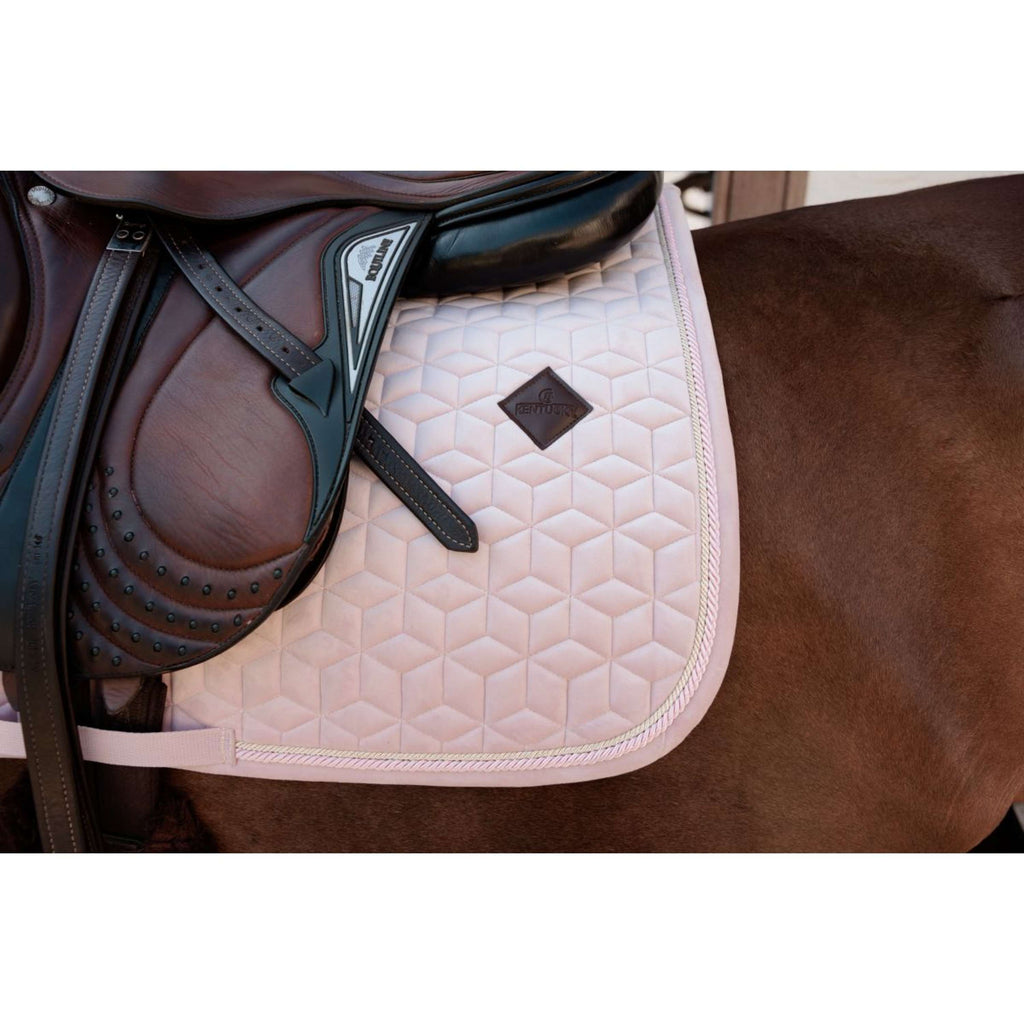 Kentucky Tapis de Selle Velvet de Saut Soft Rose