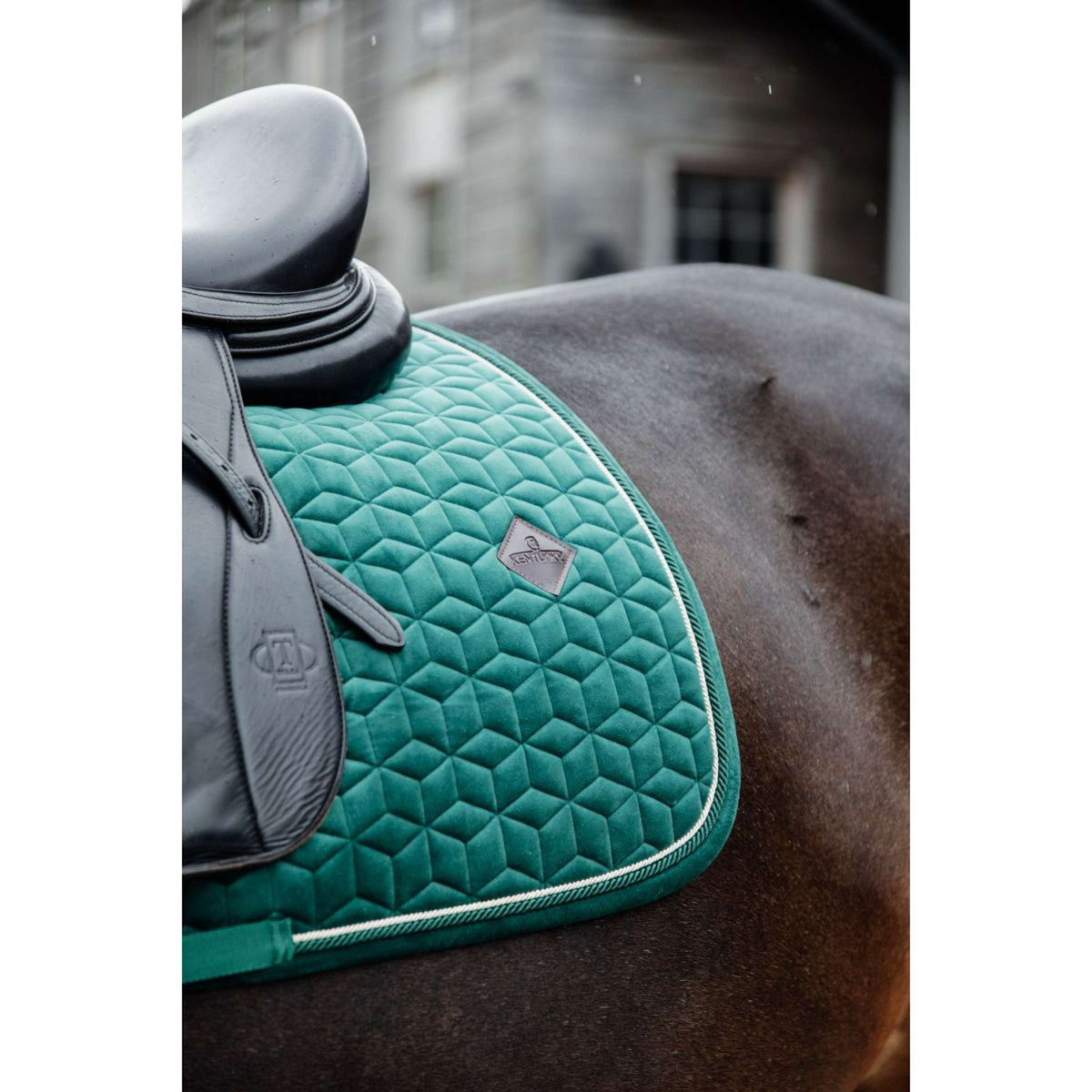 Kentucky Tapis de Selle Velvet Dressage Vert Foncé