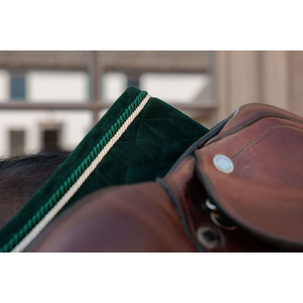 Kentucky Tapis de Selle Velvet de Saut Pine Green