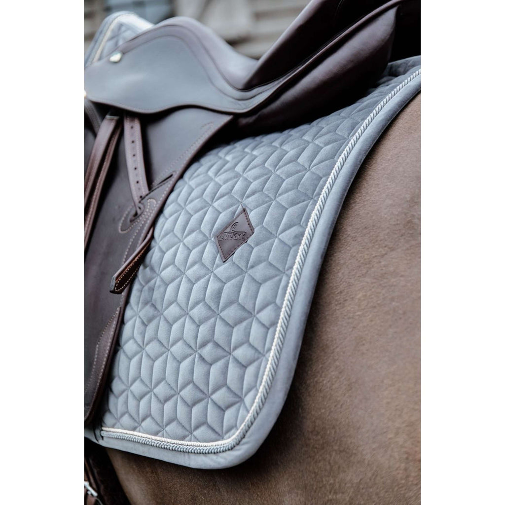 Kentucky Tapis de Selle Basic Velvet Dressage Gris