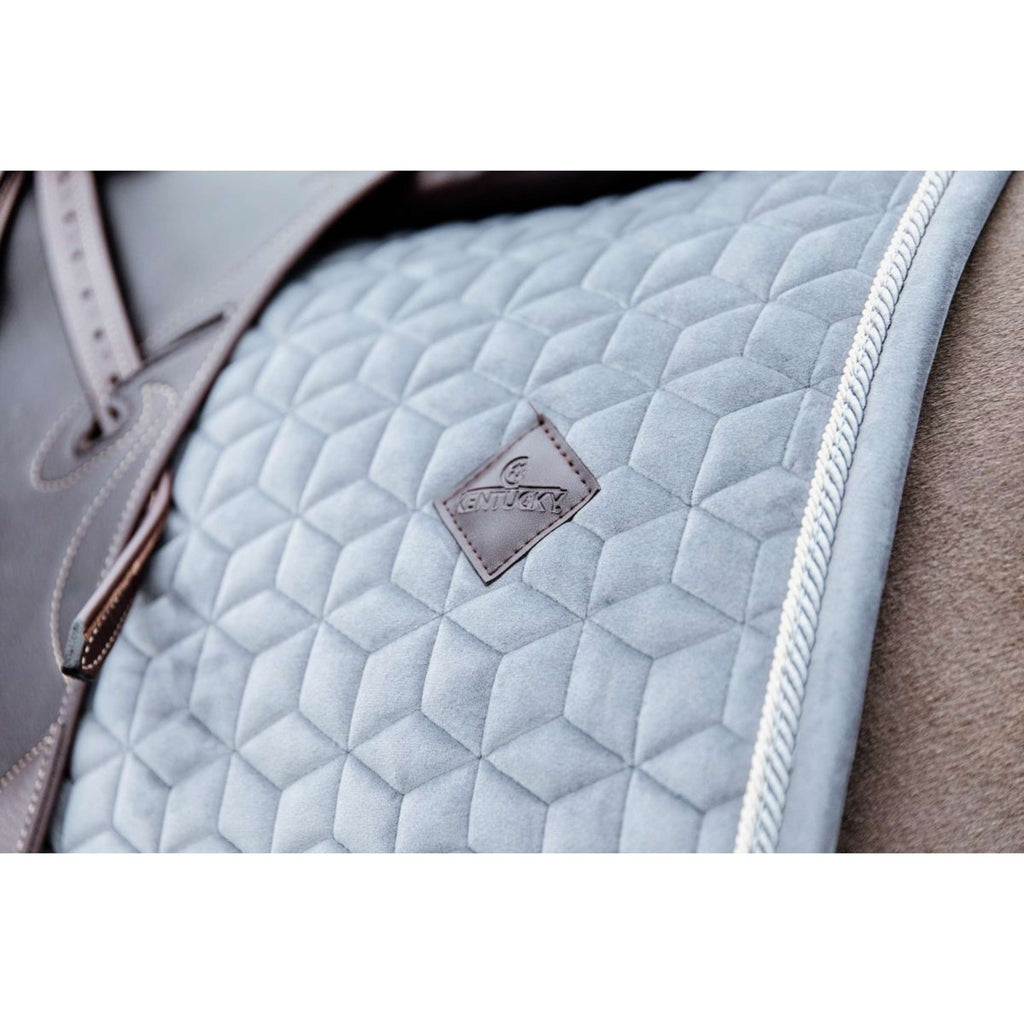 Kentucky Tapis de Selle Basic Velvet Dressage Gris