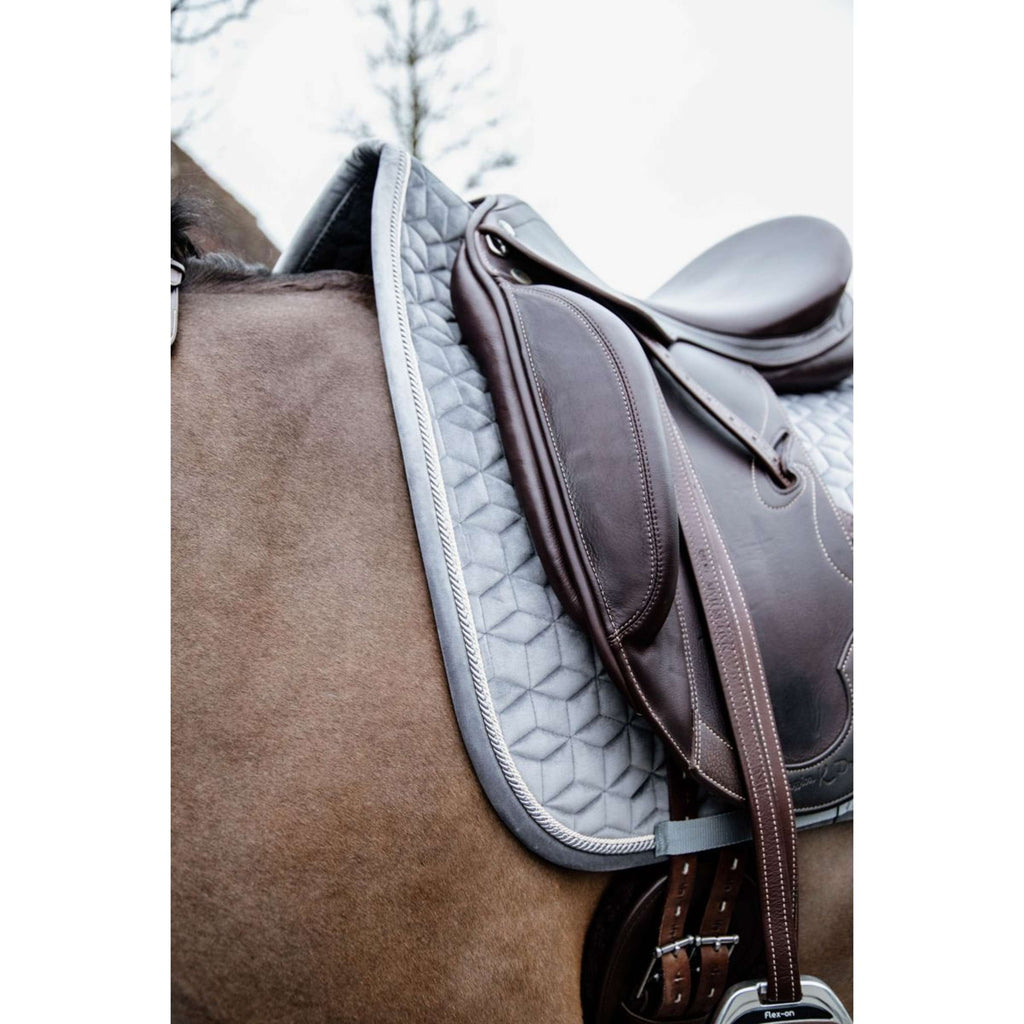 Kentucky Tapis de Selle Basic Velvet Dressage Gris