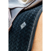 Kentucky Tapis de Selle velours Pearls Dressage Noir