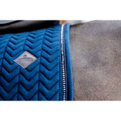 Kentucky Tapis de Selle velours Pearls Dressage Marin
