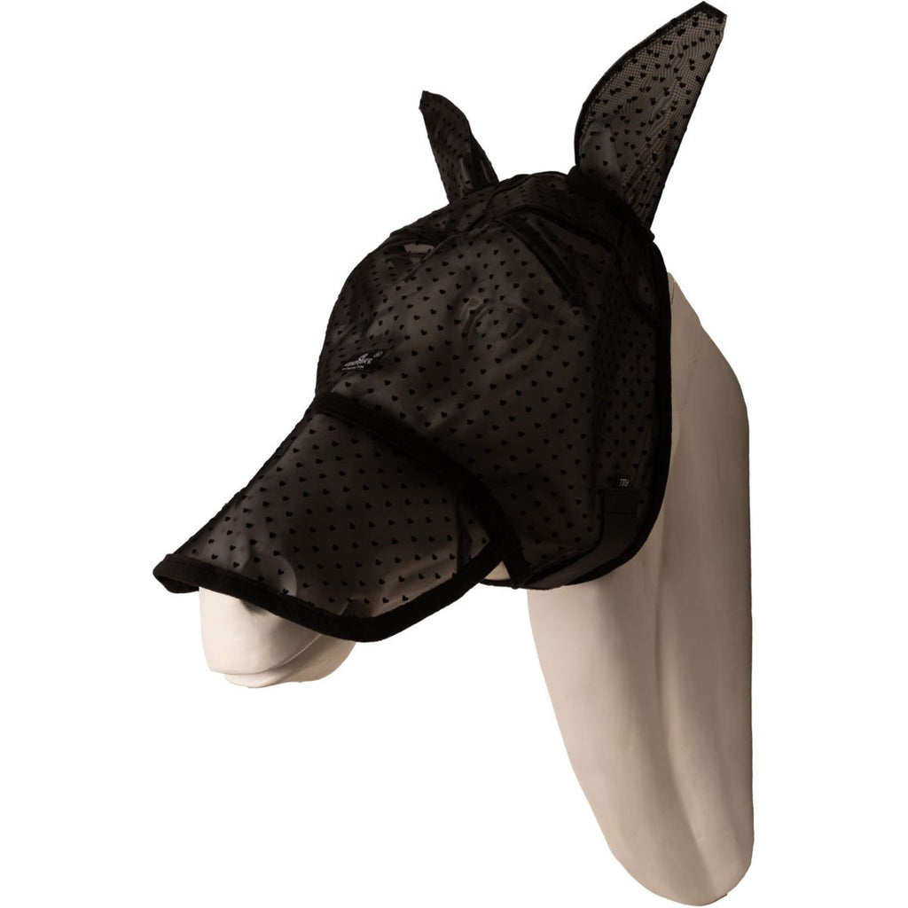 Kentucky Masque Anti-Mouches Heart avec Oreilles et Nez Noir