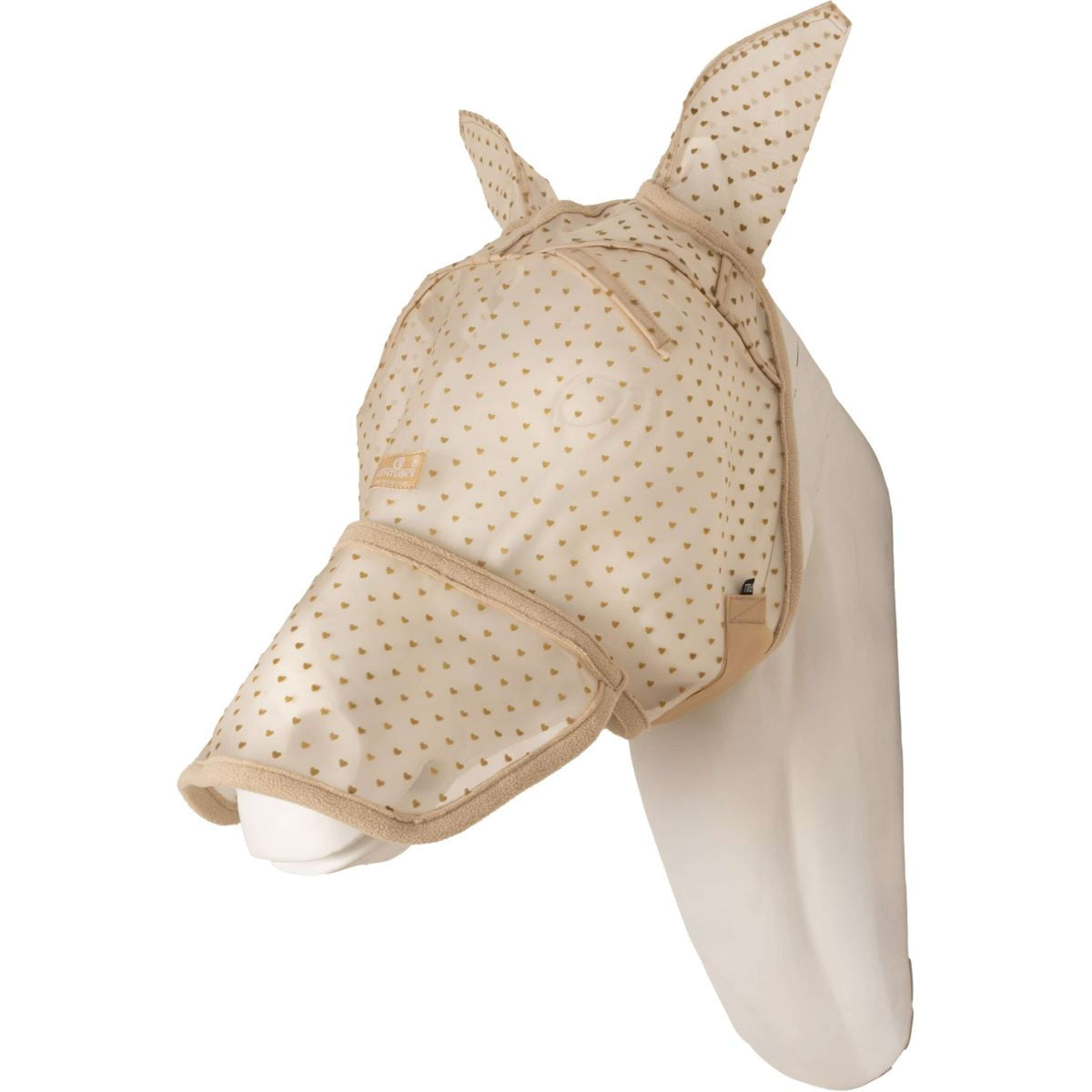 Kentucky Masque Anti-Mouches Heart avec Oreilles et Nez Beige