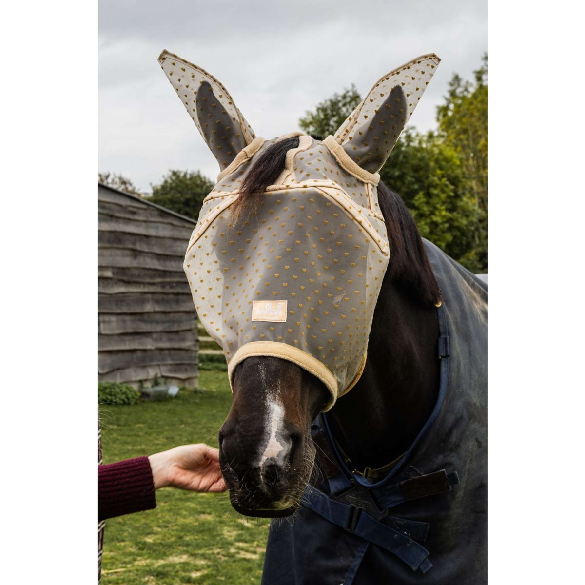 Kentucky Masque Anti-Mouches Heart avec Oreilles et Nez Beige