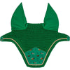 Kentucky Bonnet Anti-Mouches Wellington Velvet Horse Printing Vert