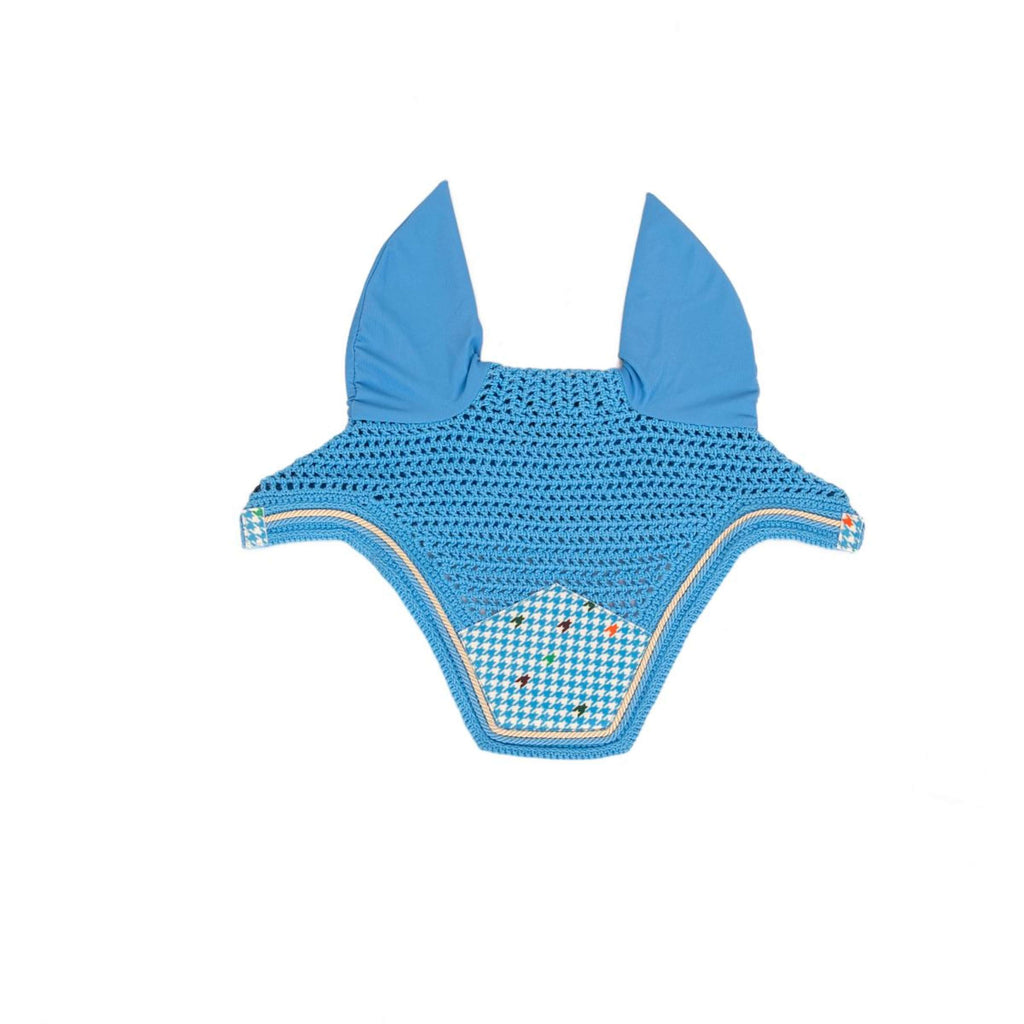 Kentucky Bonnet Anti-Mouches Wellington Velvet Pied De Poule Marin