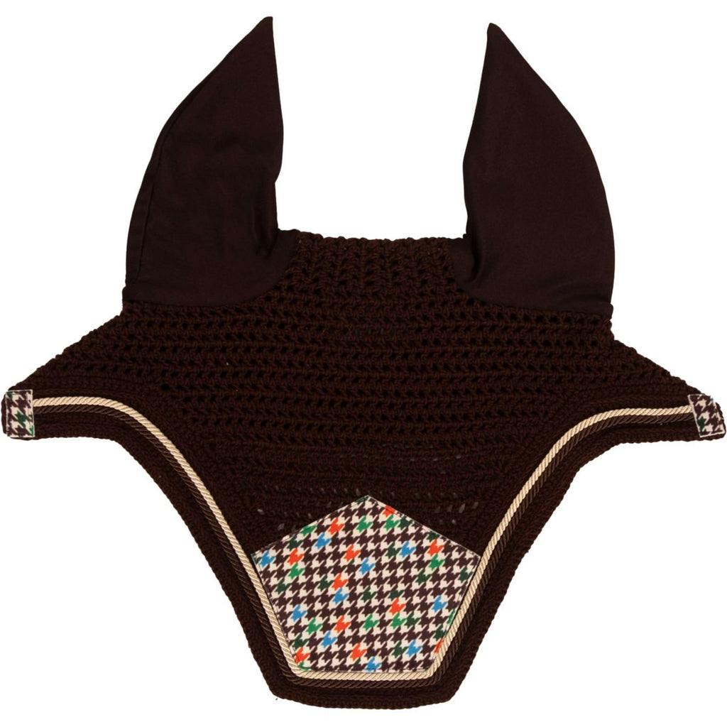 Kentucky Bonnet Anti-Mouches Wellington Velvet Pied De Poule Marron
