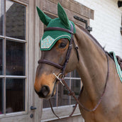 Kentucky Bonnet Anti-Mouches Wellington Velvet Pied De Poule Vert foncé