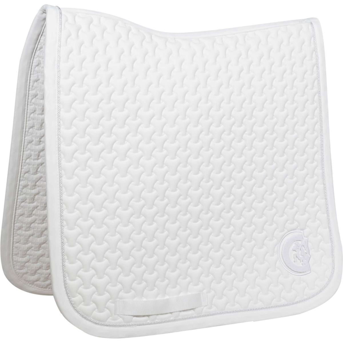 Kentucky Tapis de Selle Plaited 3D Logo Dressage Blanc