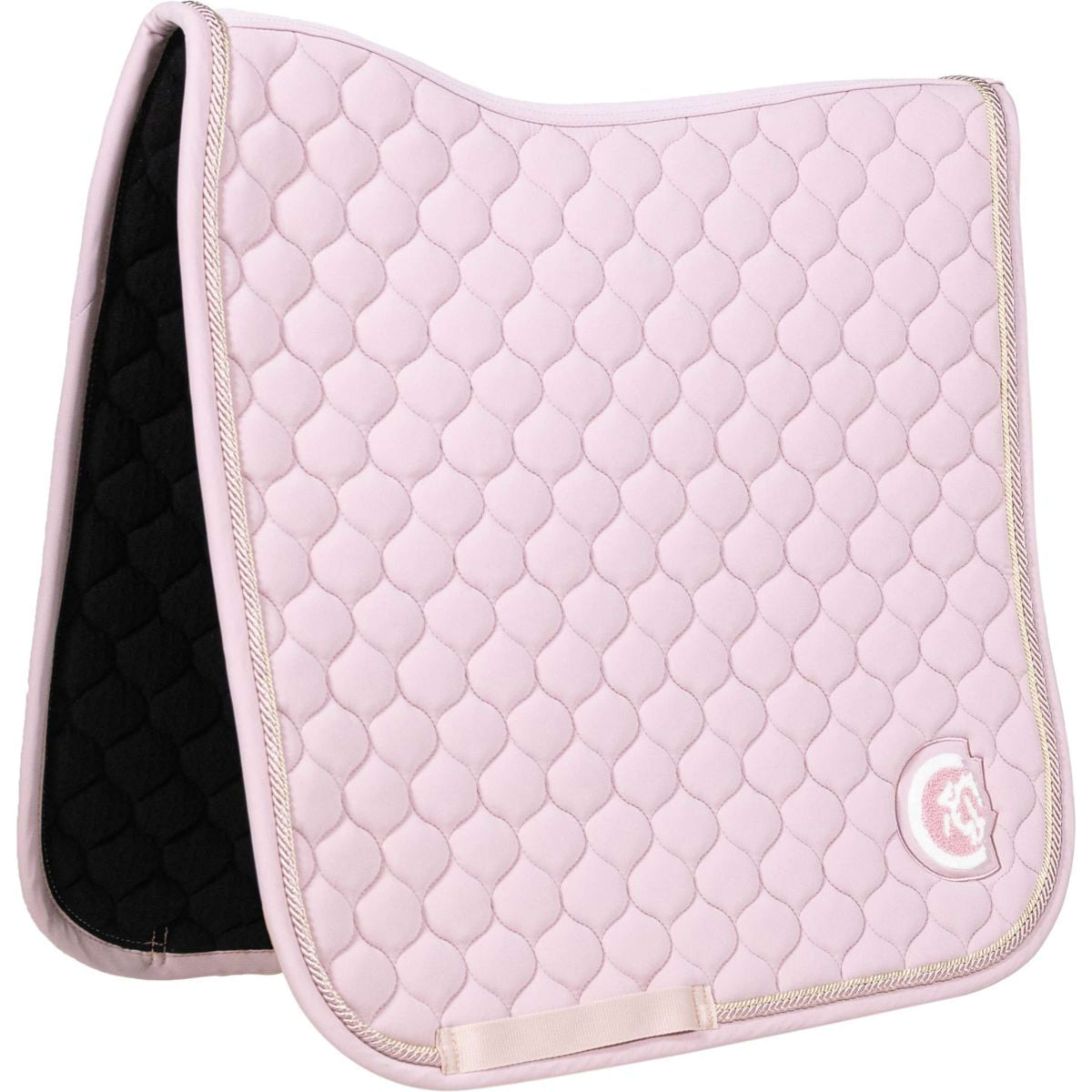 Kentucky Horsewear Tapis de Selle Onion Quilt 3D Logo Dressage Rose clair