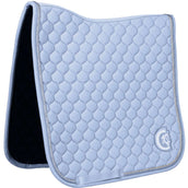 Kentucky Horsewear Tapis de Selle Onion Quilt 3D Logo Dressage Bleu Clair